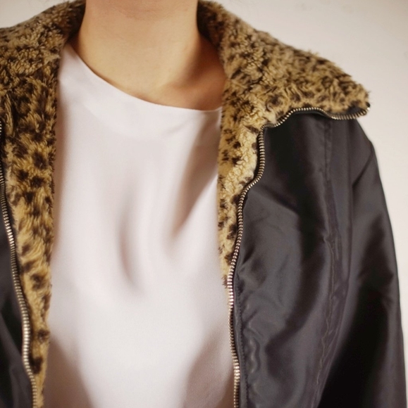 Vintage Holt Renfrew Faux Fur Lined Jacket - Picture 4 of 4